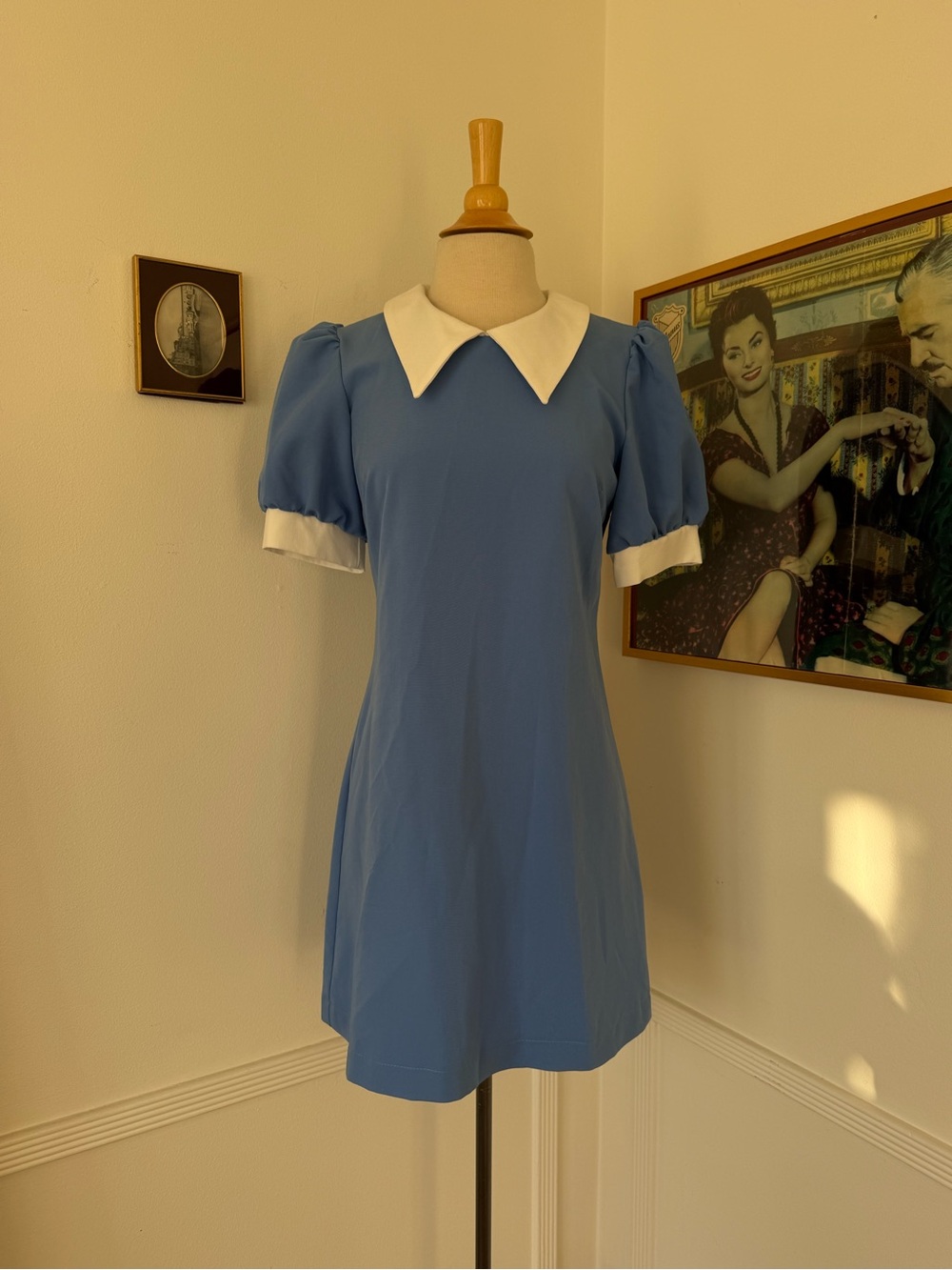 Sharon Tate Blue Dress Replica